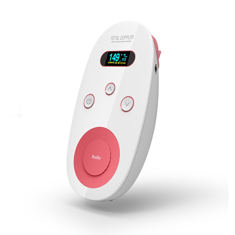 Ultralyd føtal doppler bærbar gravid baby puls doppler føtal monitor digital hjemme baby sundhed hjerteslagsdetektor