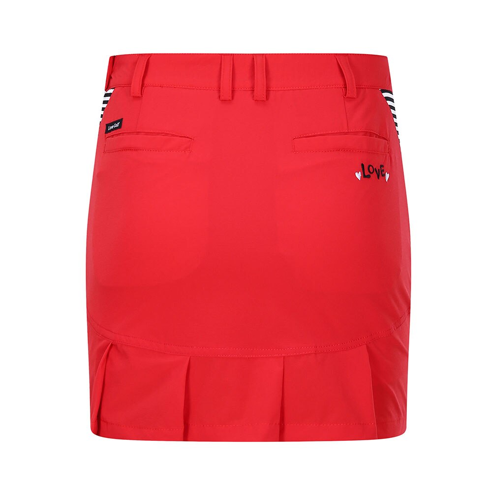 Golf kort nederdel sommer damer kort nederdel taske hofteplisseret nederdel for at forhindre eksponering: Rød / Xl