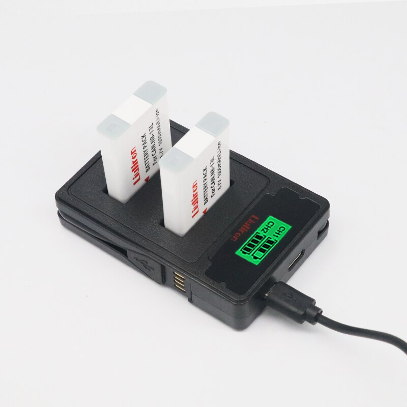 Batterie 1600mAh NB13L NB 13l avec chargeur LCD USB, pour Canon G7 X Mark II G7X G5 X G5X G9 X G9X SX620 SX720 HS
