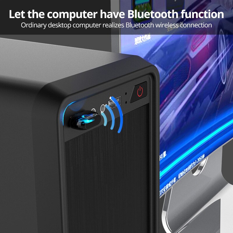 USB Bluetooth Dongle Bluetooth 5.0 20m Wireless Adapter Mouse Keyboard Receiver Headphone PC Laptop Audio Receiver Transmitter