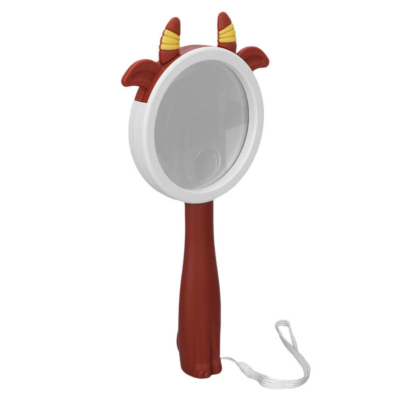 Handheld Magnifying Glass Acrylic Matte High Magnification Factor Reading Magnifier Skid Resistance for Daily Life for Children