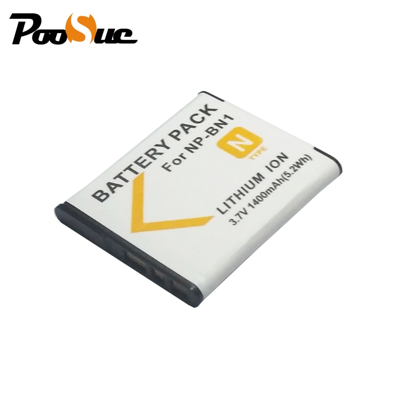 for Sony battery NP-BN1 NPBN1 NP BN1 1400mAh Battery Digital Camera for SONY DSC-W390 DSC-W380 DSC-W370 DSC-W350