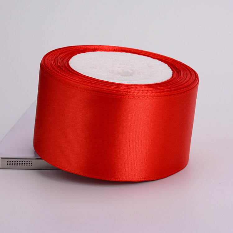 Red Satin Ribbon 25 Yards 6mm-75mm Packing Material DIY Bow Craft Decor Wedding Party Decor Wrapping Scrapbooking Supplies: 50mm Red