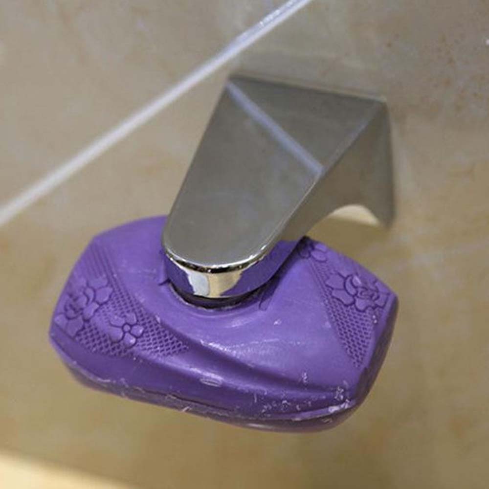 1pc husholdningsbadeværelser sølv magnetisk sæbeholder beholder dispenser vægfastgørelse klæbende sæbeskåle