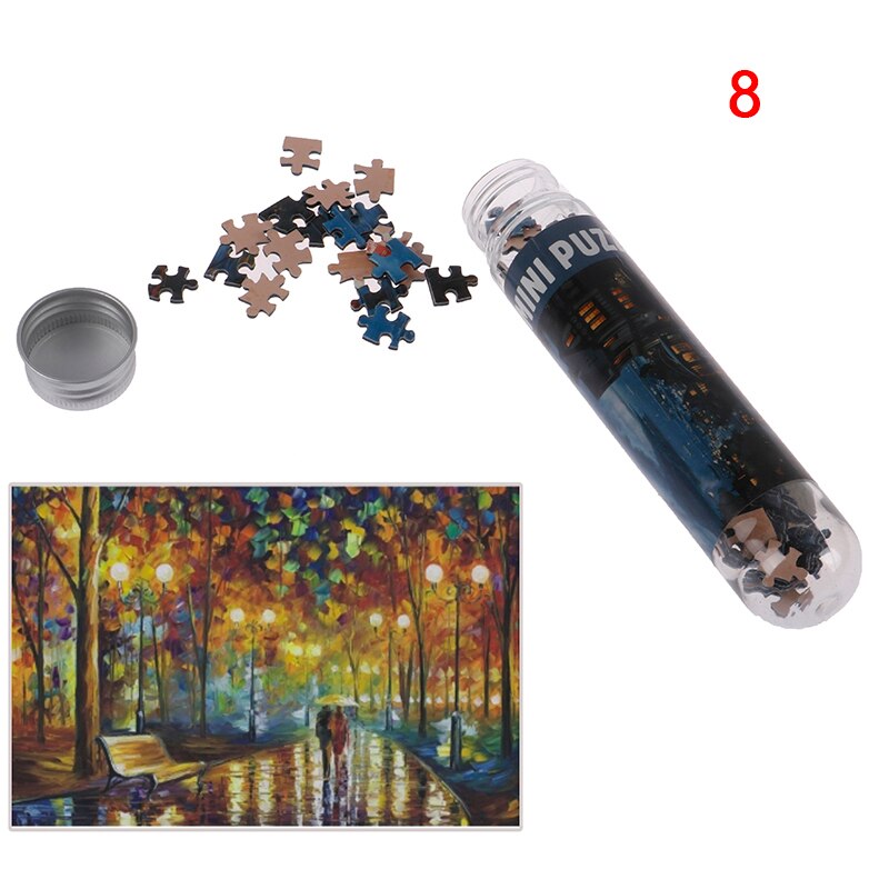 10 Soorten 150Pcs Mini Reageerbuis Puzzel Landschap Oude Meester Ruimte Sterren Olieverf Jigsaw Educatief Speelgoed Voor Volwassenen kids: A8