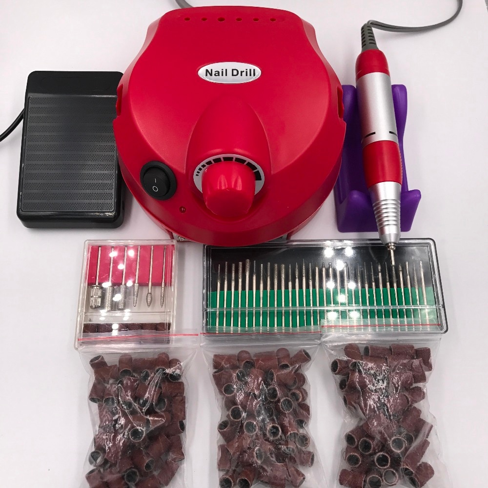 30000 RPM Pro Electric Nail Art Boor File Bits Machine Manicure Kit Professionele Salon Thuis Nail Gereedschap set