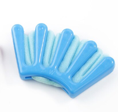 Hår flette flette stylist svamp flette hår vri styling flette verktøy svamp hår flette vri styling flette verktøy holder klips: Blå