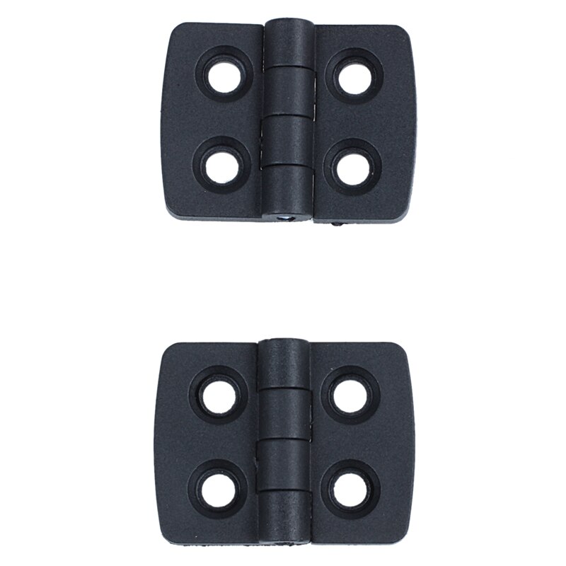 Newest 10pcs reinforced black plastic door hinges 40mm x 30mm: Default Title
