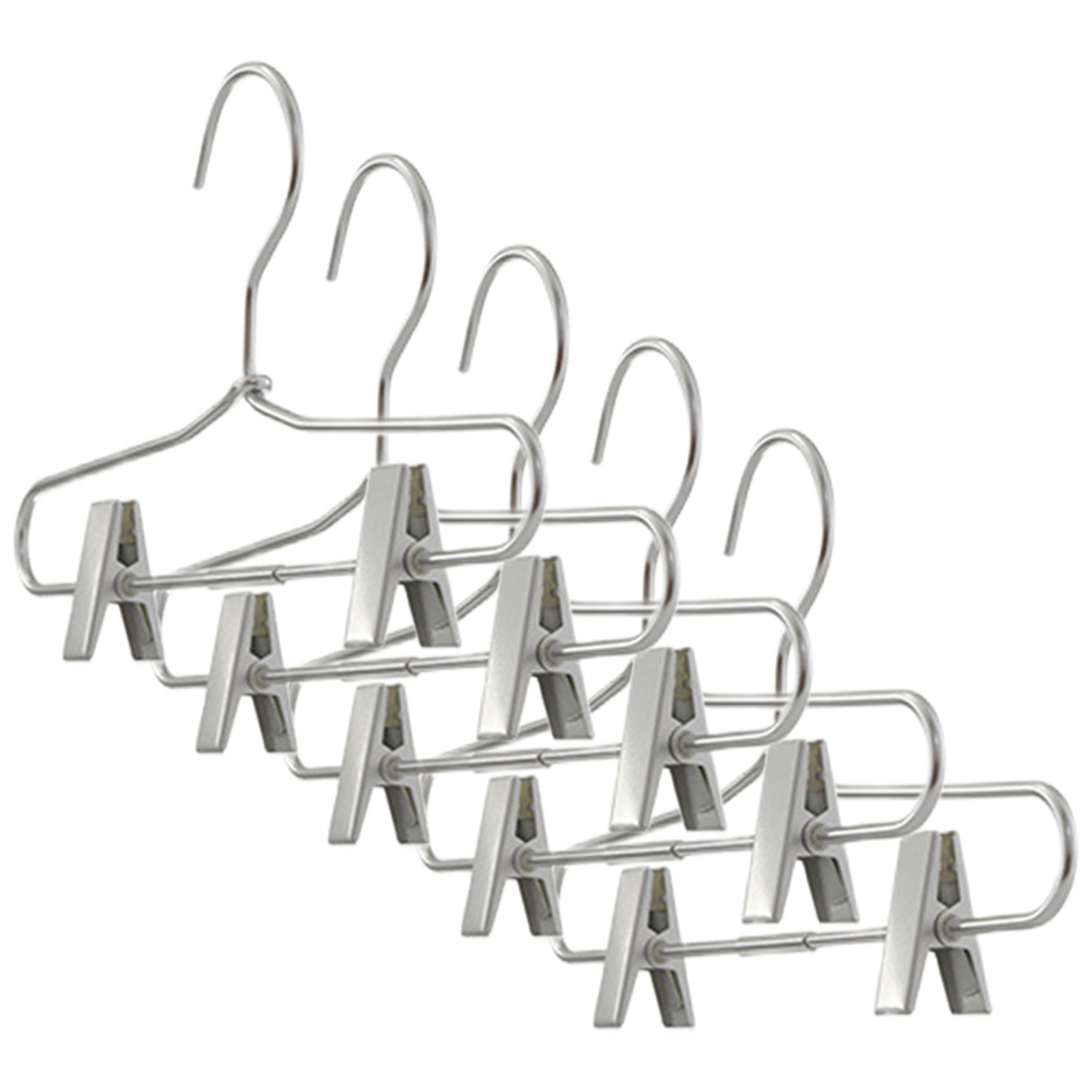 Grucce in metallo con clip Appendiabiti per guardaroba Appendiabiti in metallo leggero per Hotel domestici, dormitori, centri commerciali: Blu profondo