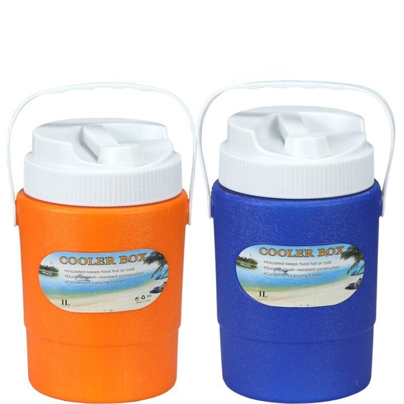 1L and 8L beer cooler box PU round incubator ice cube freezer outdoor fishing food grade plastic ice bucket