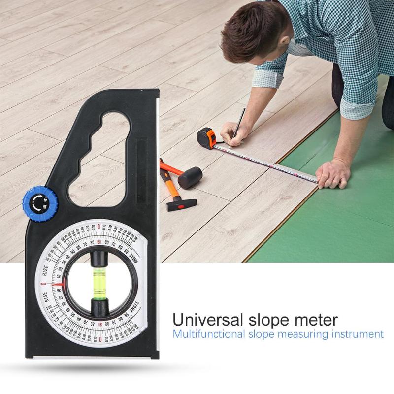 Multifunktionell träkakel tegel horisontell vinkelmätare pekare inklinometer med magnetisk bas 25*12*2cm för anläggningsarbete
