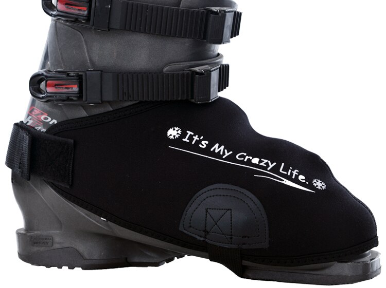 Ski sne sko beskyttelsesovertræk (ikke skoene) | skistøvler dækker anti-vind  a7355: Lysegrå