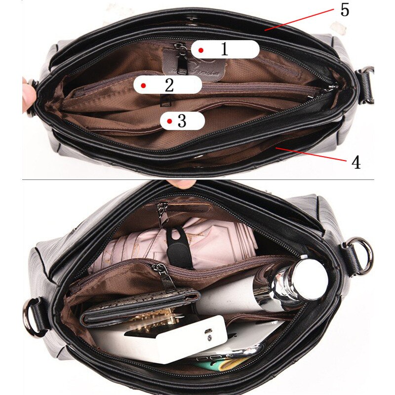 Luksusowe damskie torebki damskie torebki damskie Crossbody torby listonoszki projektant miękka skórzana torebka worek A Główny