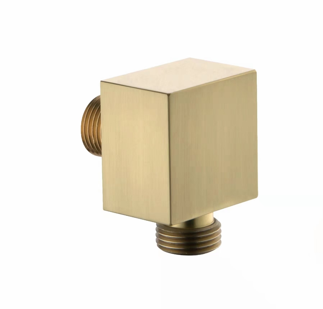 Matte Black or brushed gold or gray All Copper Bathroom Faucet shower connector Wall Mounted Tap Spout SP02: brushed gold