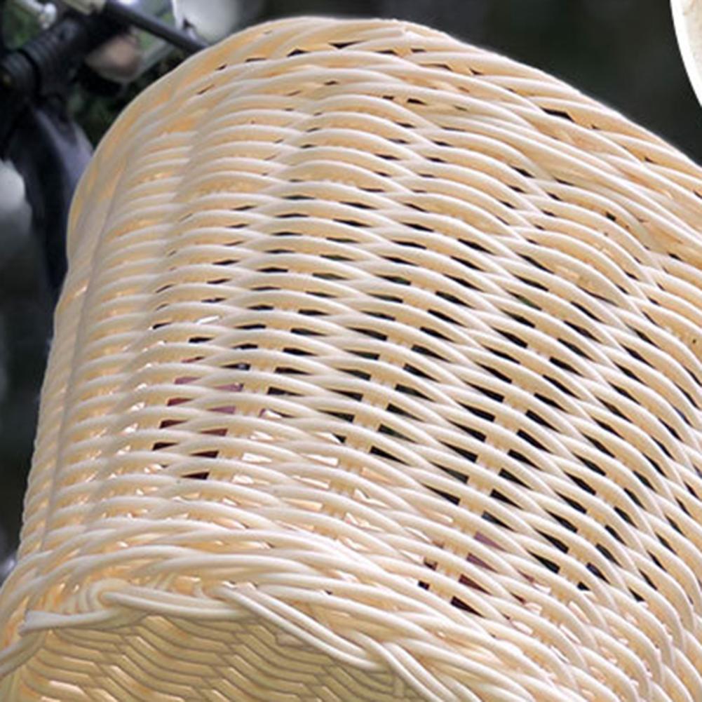 Kids Front Stuur Rotan Handwoven Fiets Mand Kinderen Geweven Fiets Mand Voor Jongens En Meisjes Fietsen Rieten Mand