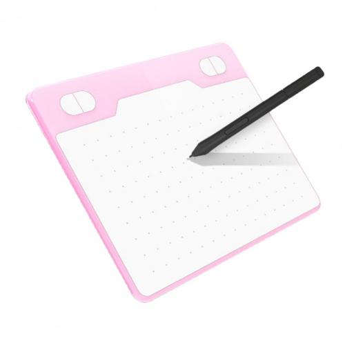 Mobile Phone Graphic Tablet Compact Compatible Light Digital Drawing Board for Windows for Mac OS: Pink