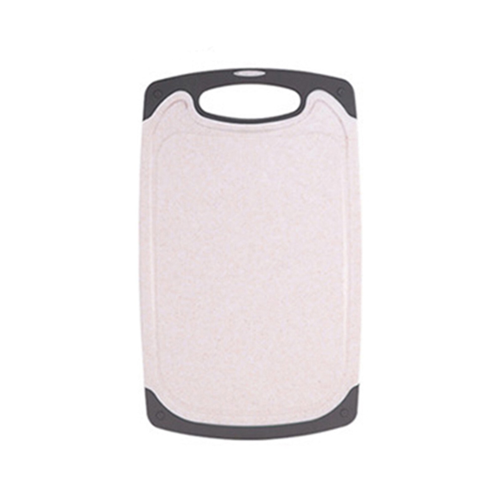 Chopping Board Multi-Function Kitchen Antibacterial Wheat Stalk Rice Husk Double Side Mould Proof Cutting Board: Beige / L