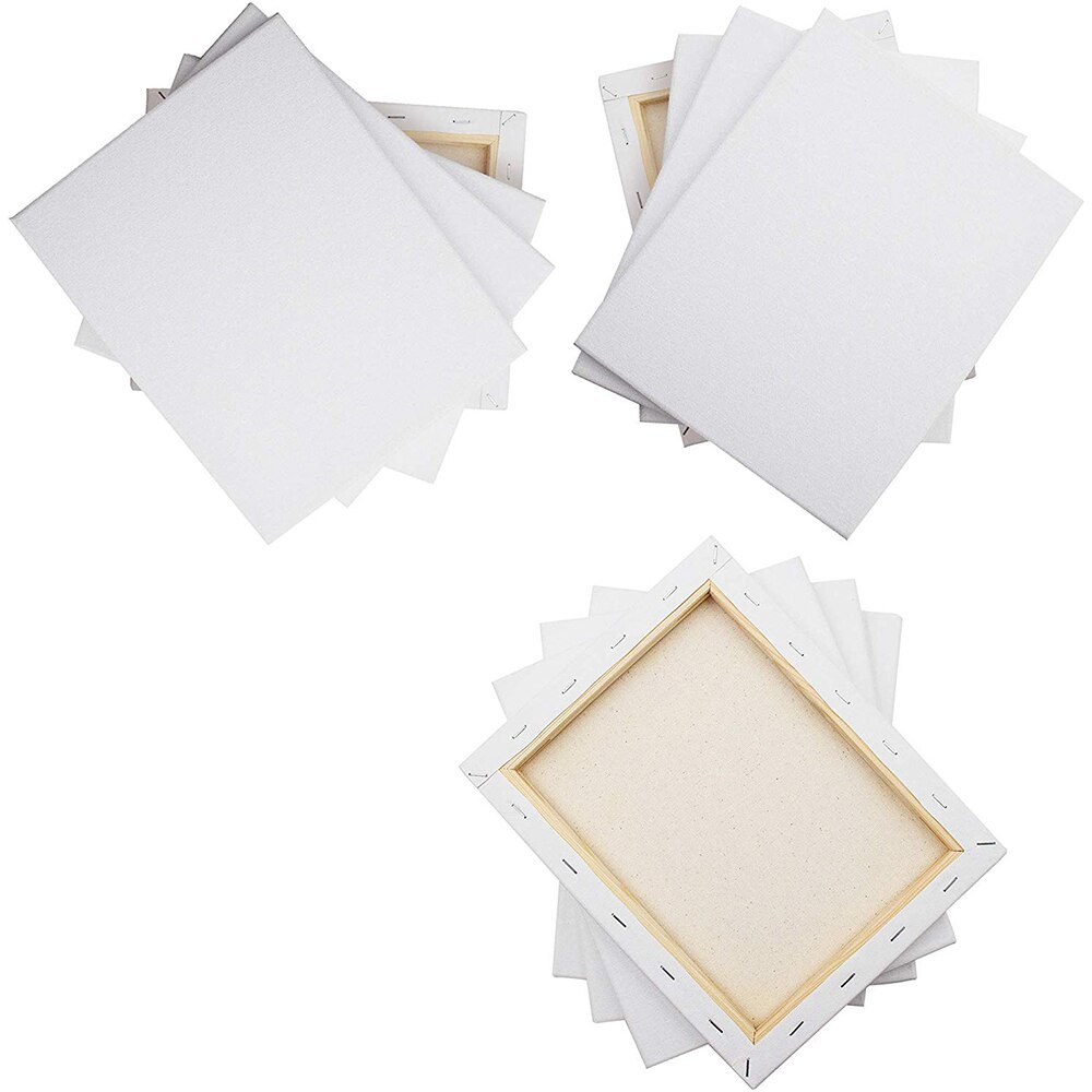 White Blank Square Artist MiniCanvas For Canvas Oil Painting Wooden Easel Board Frame For Primed Oil Acrylic Paint