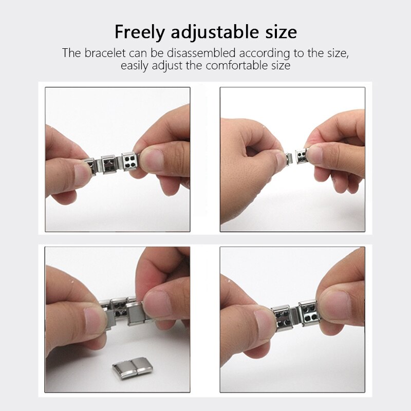 Gezondheidszorg Gewichtsverlies Magnetische Therapie Elemental Armband Artritis Pijn Gezondheid Energie Bio Magnetische Mannelijke