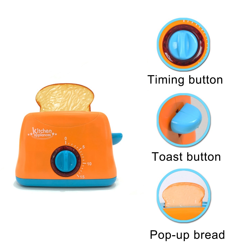Børn legetøj simulation køkkenmaskiner blender brødrister mixer med led legetøj til børn