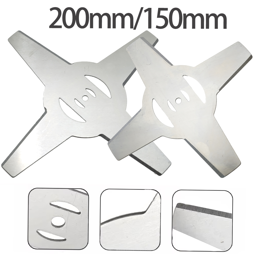 200mm Metal Grass String Trimmer Head Blade Replacement Lawn Mower Saw Blades Fittings Electric Garden Power Tool Accessoris