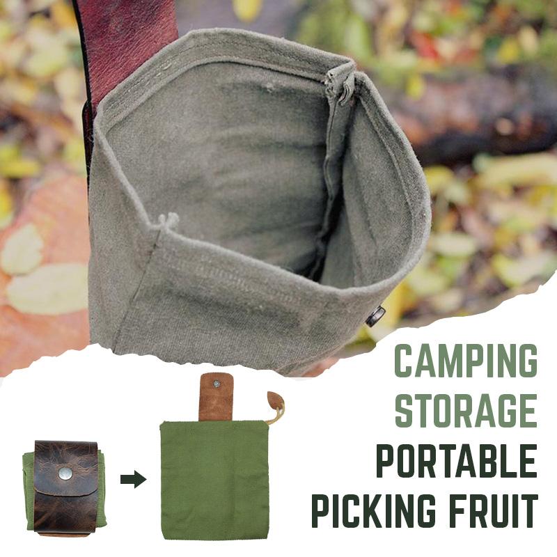 Tuin Canvas Bushcraft Tas Leer En Canvas Bushcraft Tas Tuin Fruit Plukken Tas Outdoor Camping Opbergtas