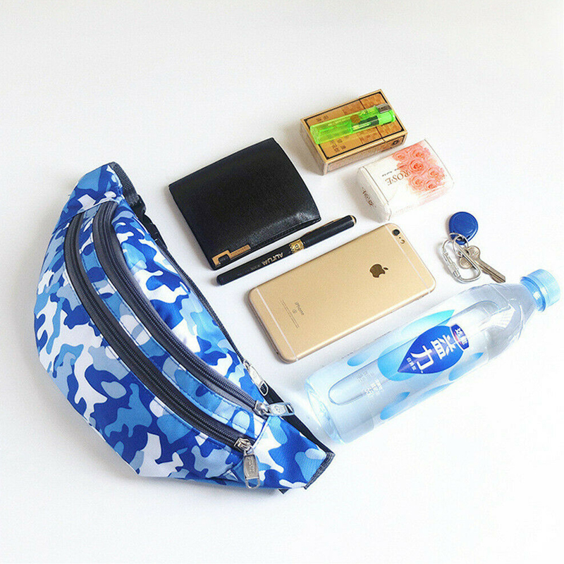 date voyage BUM sac Bumbag taille argent ceinture passeport portefeuille zippé sécurité poche Camouflage taille Packs