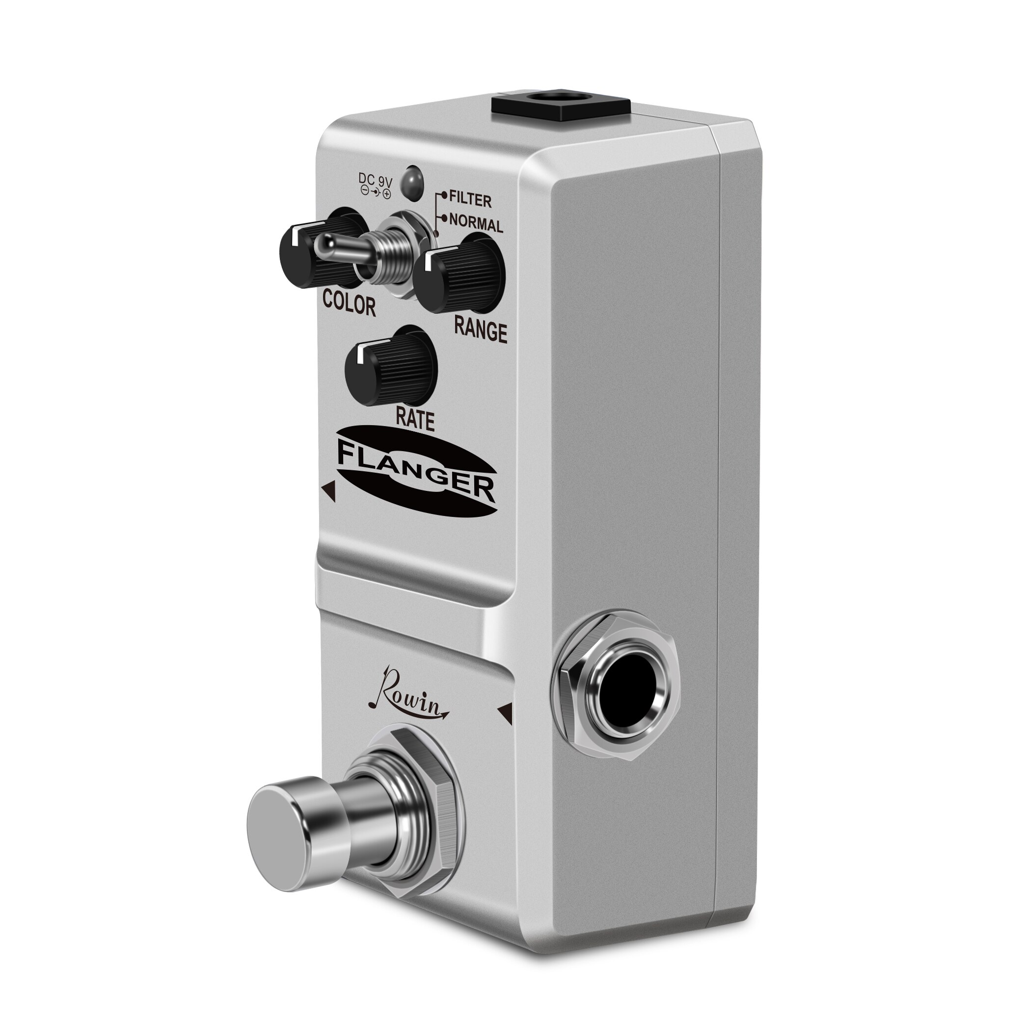 Rowin LN-312 Nano Guitar Flanger Pedal for Electric Guitar Bass True Bypass 2 Modes