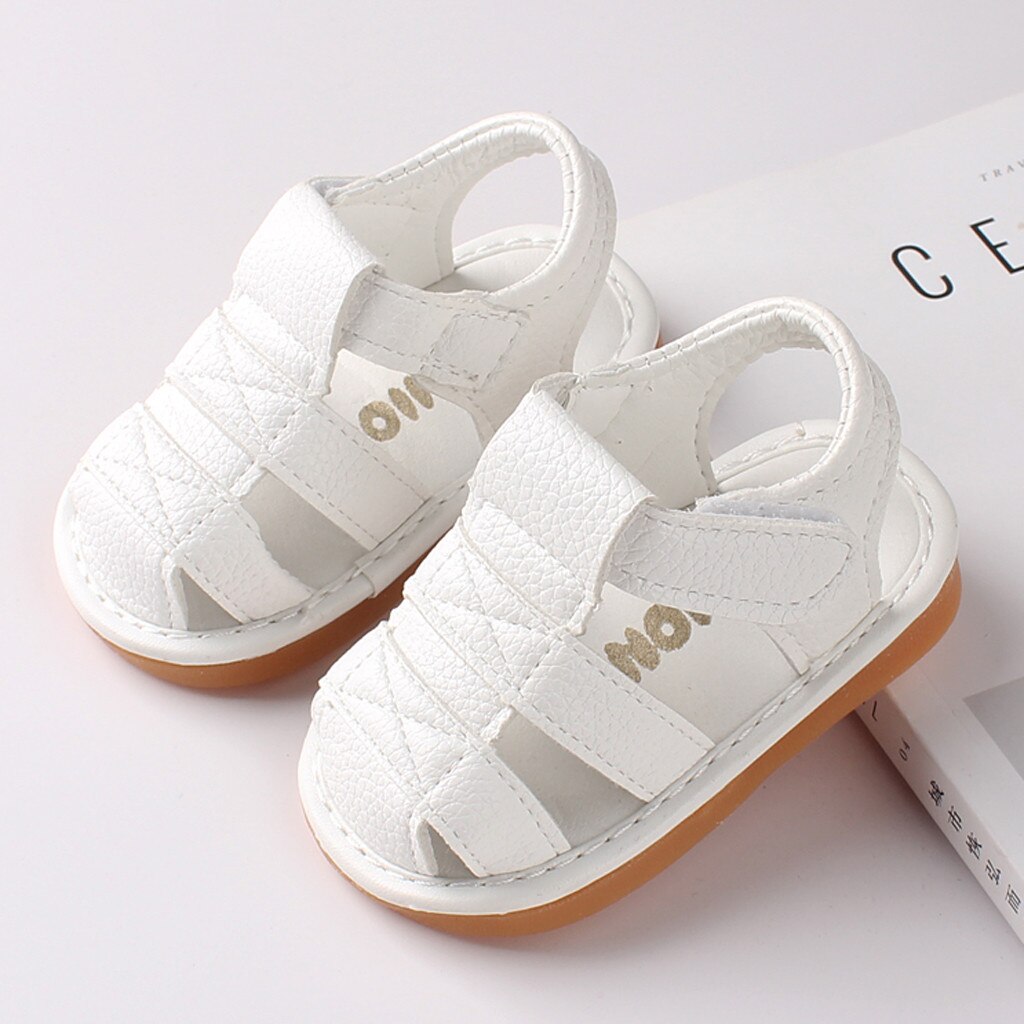 Sandalias romanas para bebés y niños recién nacidos, zapatos de suela blanda para primeros pasos, de verano, Unisex