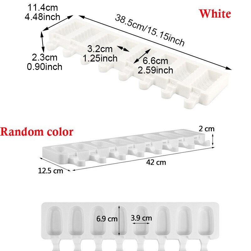 Ice Cream Mold Reusable Popsicle Mold With Sticks Kids Ice Cube Diy Tools Cell Lolly Mould Summer Gadget