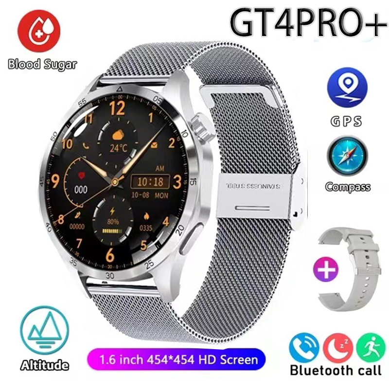 Huawei-Montre connectée GT4 Pro pour homme, GPS, NDavid, écran AMOLED 360x360, fréquence cardiaque, appel Bluetooth, étanche IP68, 2024: Orange