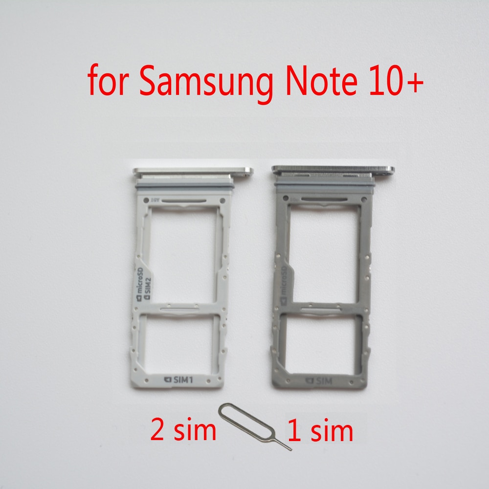 Sim-lokero sd-kortin pidike samsung note 10+ n975 galaxy note 10+  note 10 plus alkuperäinen puhelinkotelo micro sd-kortin sovitinpaikka