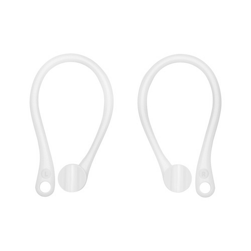 2 sztuk Mini Anti-fall zestaw słuchawkowy Bluetooth Earhooks uchwyt słuchawkowy dla Airpods 1/2 Earbuds zaczep na ucho dla Apple Air Pods 1 2: Transparent