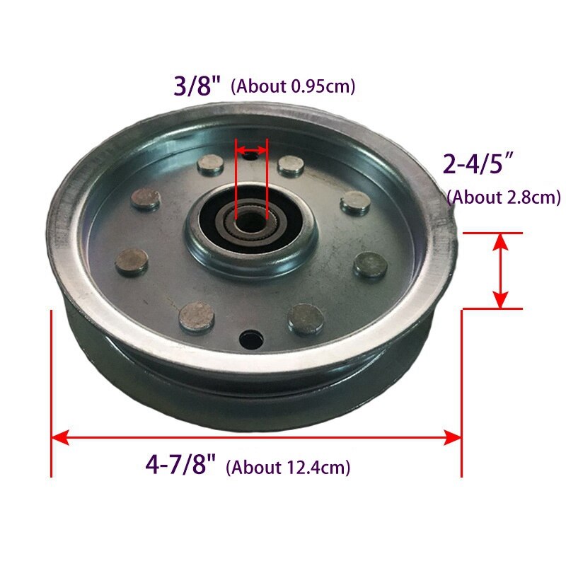 GTBL Flat Idler Pulley Replace MTD Cub Cadet Troy-Bilt 956-04129 753-08171 756-04129 75604129B 75604129C