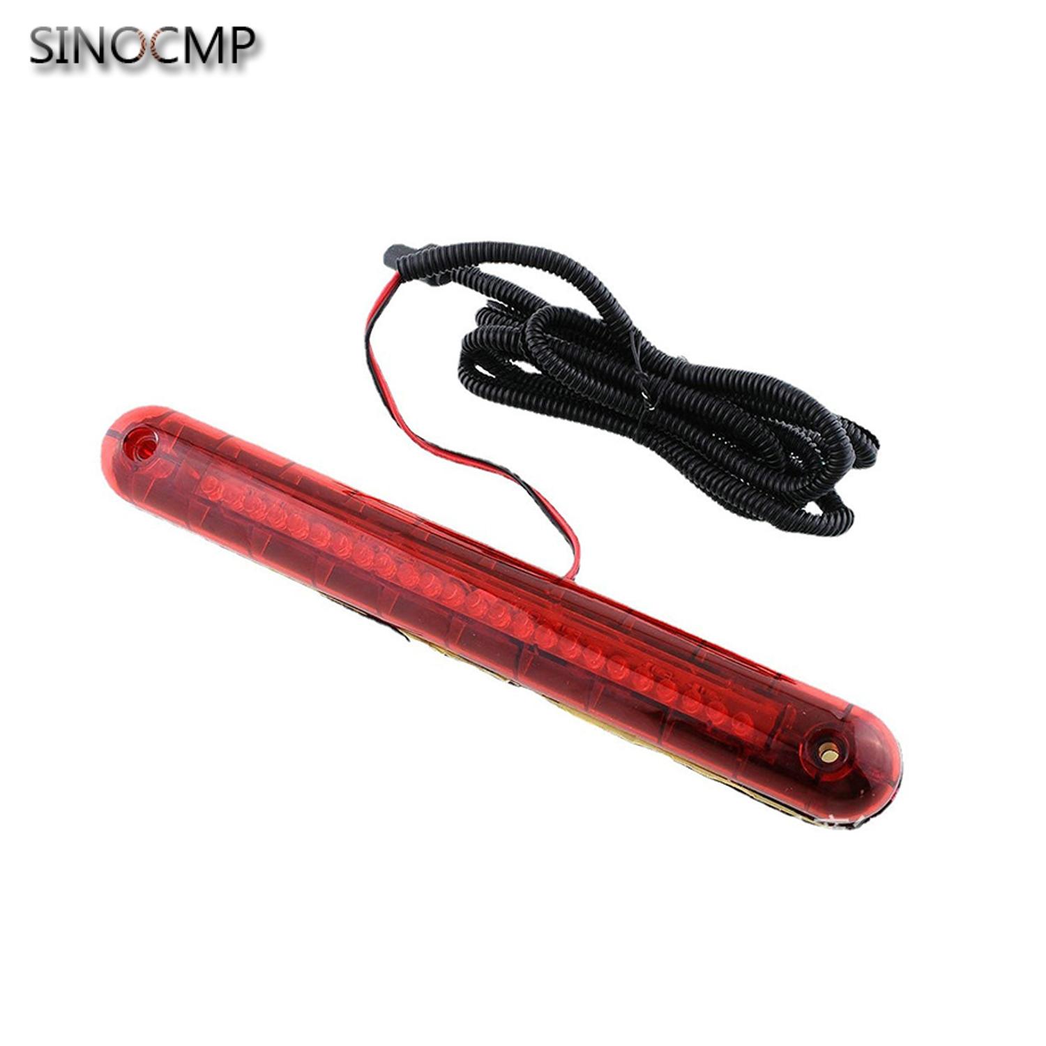 rot 24 LED 12 V Auto Dritte Bremsleuchte Hinten Schwanz Mitte Hochmontierte 3. Bremsleuchte Universal- Für Jede Autos SUVs Lkw Auto Lampe