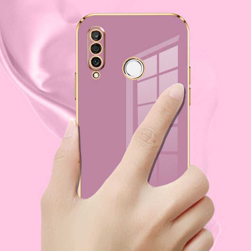 Para Huawei P30 lite funda Huawei P30 lite funda de teléfono MAR-LX1A MAR-LX3A MAR-LX2J funda de lujo chapada cuadrada cubierta trasera a prueba de golpes
