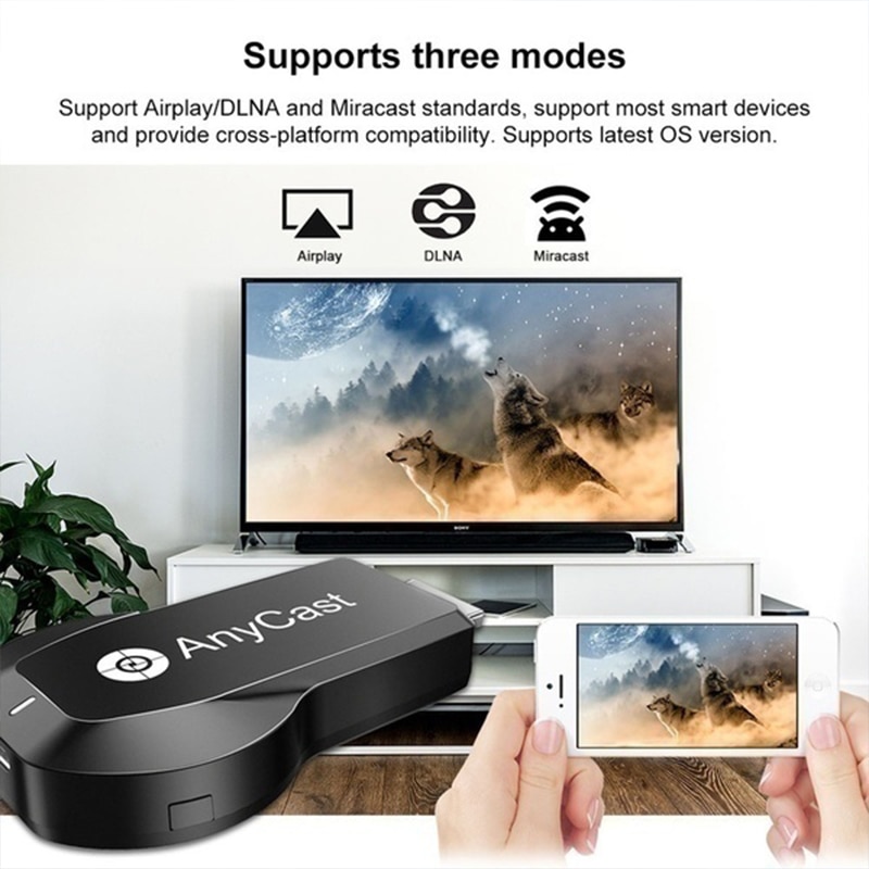 Anycast M100 Wifi Display Dongle 2.4G 5G Hdmi 4K Ultra Hd Vs Anycast M2 Plus Tv stick Voor Ios Android Smart Phone Tablet