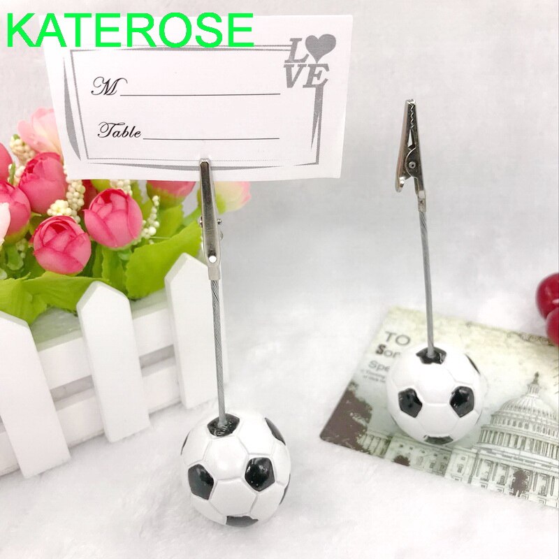 12PCS Sport Party Accessories Football Place Card Holder Soccer Card Holders Unique Wedding Table Decoration Favors