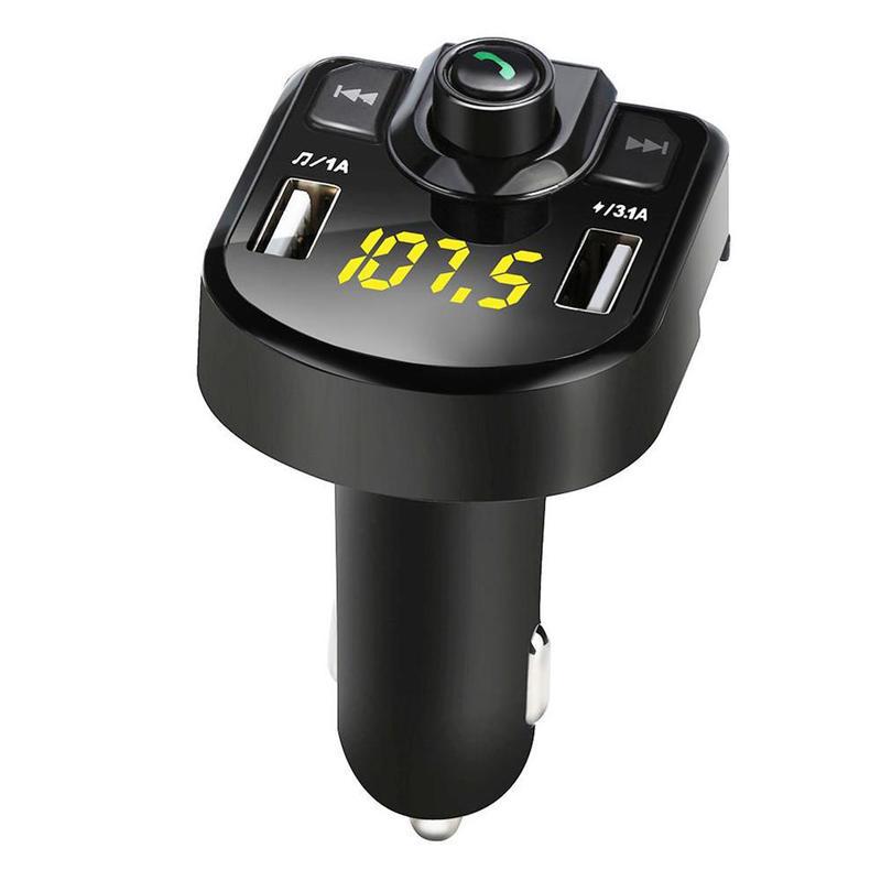 Handsfree auto bluetooth 4.0 fm lähetin autolaturi dual usb adapter auto  mp3 player langaton audio vastaanotin: Default Title