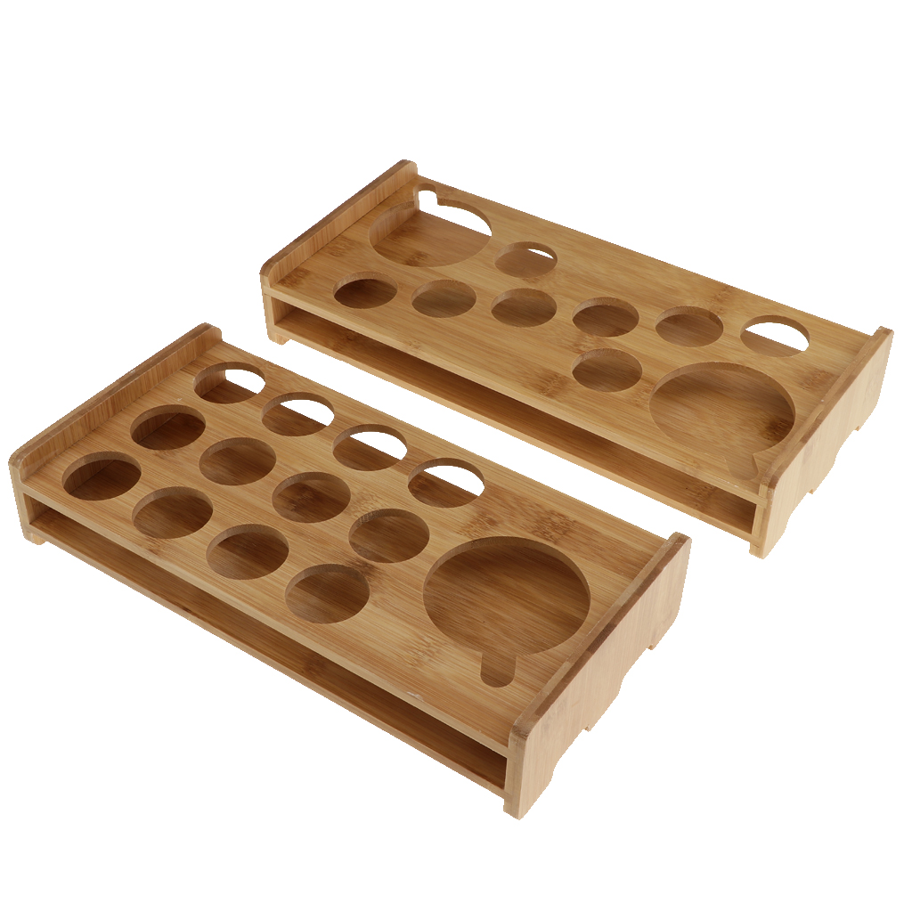 Bamboo Shot Glass Holder Rack Barware Whisky Cup Serving Tray, Perfect for Party Bars Pubs and Home