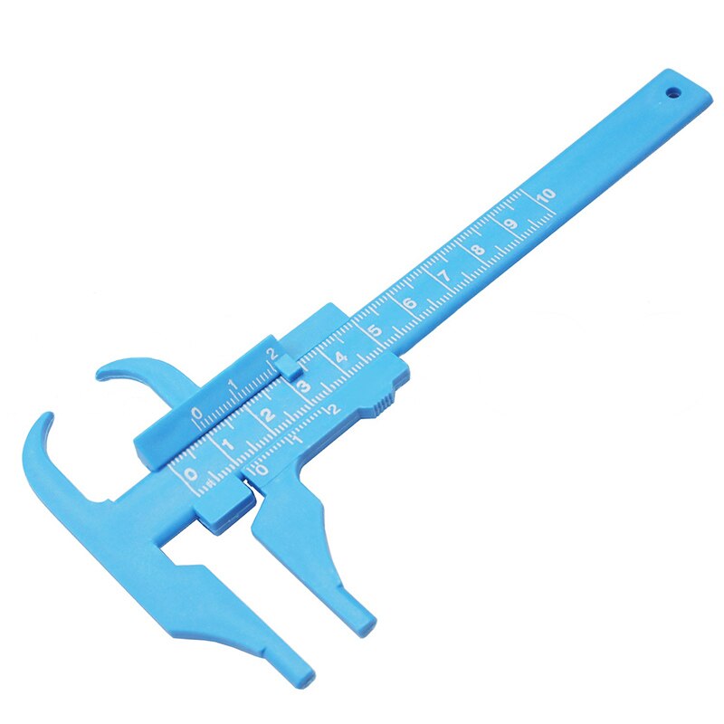 1 Piece 150mm White Mini Plastic Vernier Caliper Gauge Sliding Measure Tool Ruler Micrometer: 11