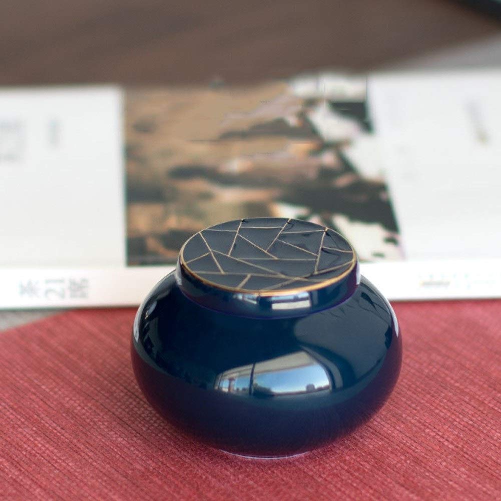 Urna funeraria de cerámica para adultos, urna de cremación artesanal A prueba de humedad para una pequeña cantidad de cenizas humanas, cuatro colores