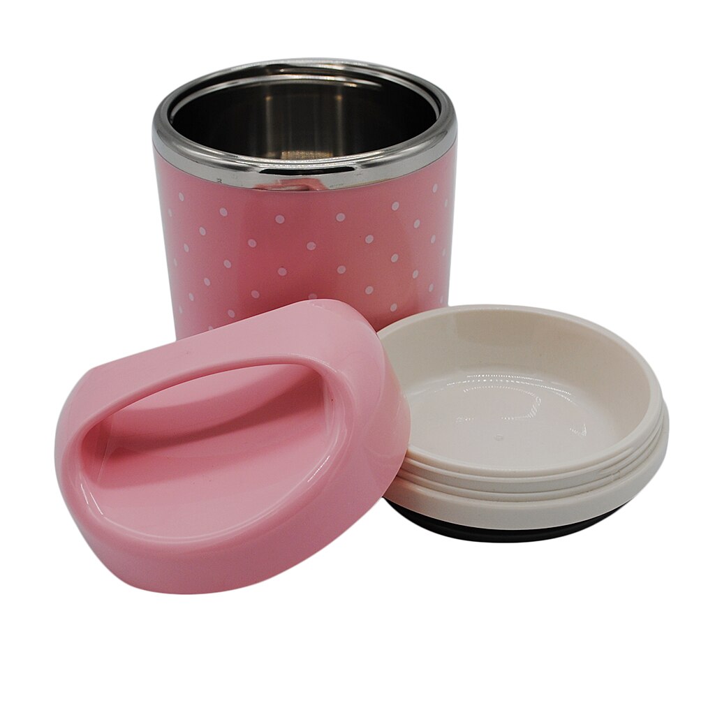 Stainless Steel Thermal Insulated Lunch Box Bento Food Container