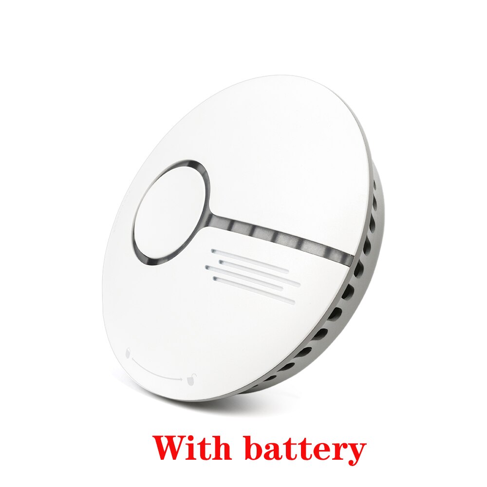 Tuya røykvarsler frittstående wifi røyk temperatur detektor sensor for smart hjemmekontor trådløs røyk sensor alarm system: Wifi batteri