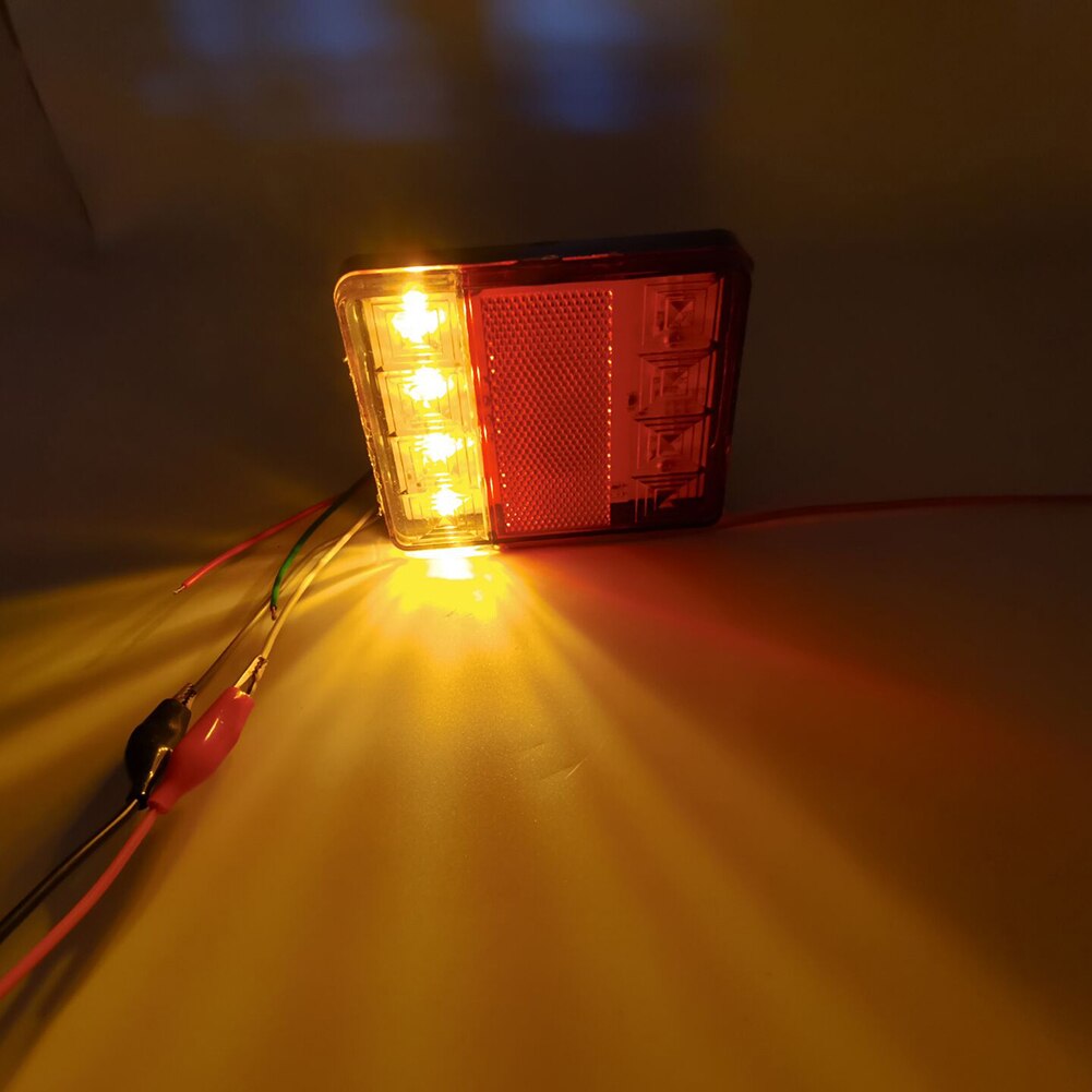 8 LED Taillight Rear Indicator Light Brake Stop Lamp for Boat Truck Trailer Waterproof Taillight Truck Light 2pcs