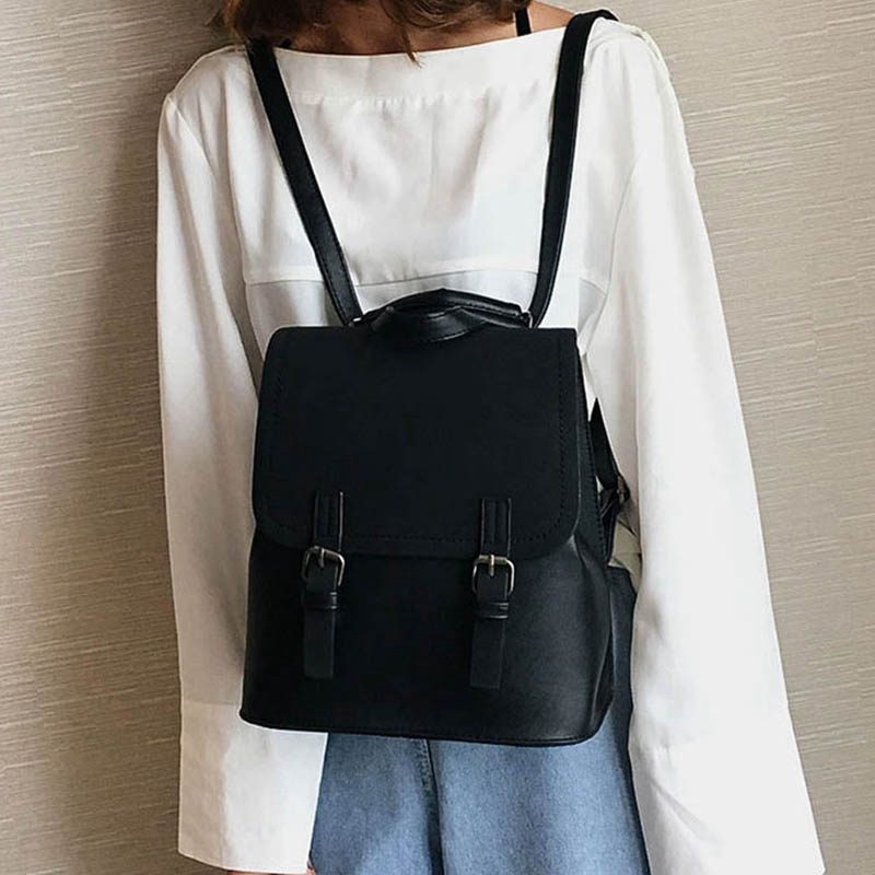 Women'S Patchwork Backpack Sleek Minimalist