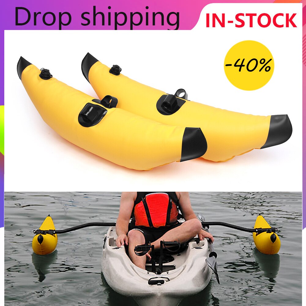 2pcs Kayak PVC Inflatable Outrigger Float Kayak Boat Fishing Standing Float Stabilizer System Kit