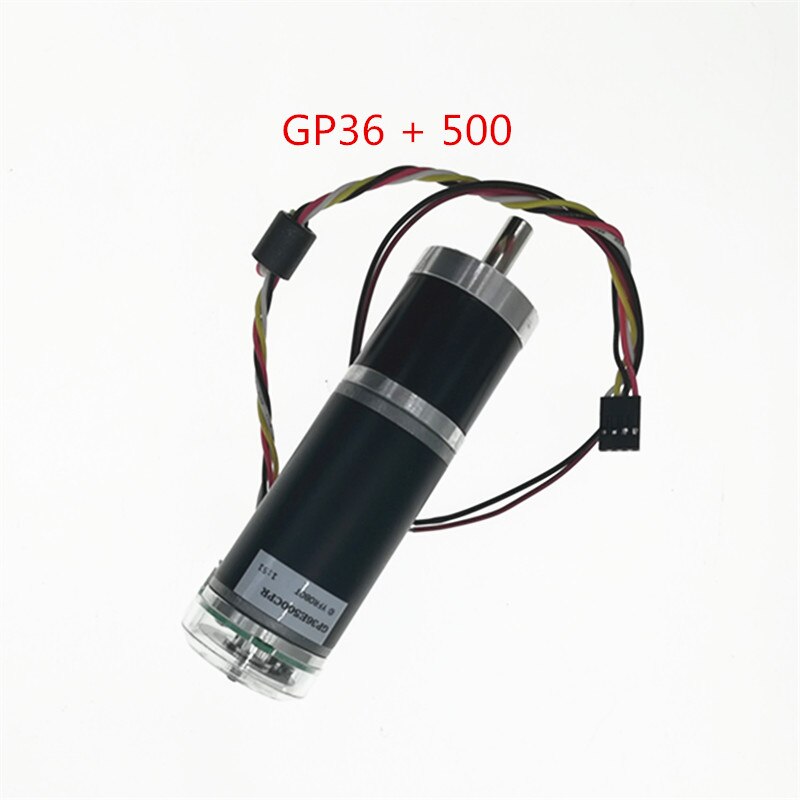 12V Speed Reduction Gearbox Planetary Gear DC Motor GP36 + 500-Wire Photoelectric Encoder for DIY