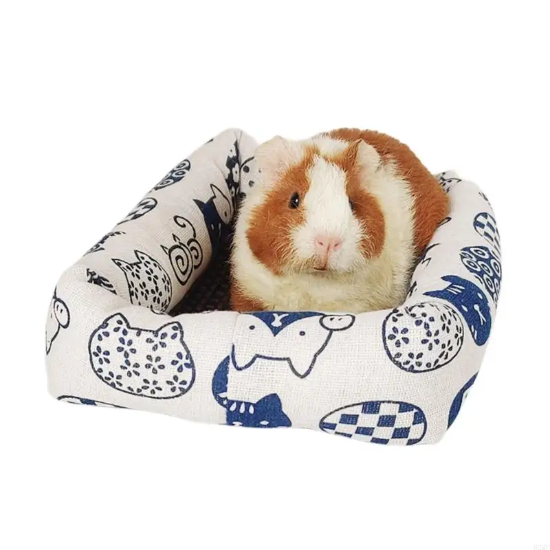 Hamster Zomer Koelmat voor Kleine Dieren Ademend Kussen Bed Cavia Rat Konijnenkooi Eekhoorn Rotan Mat: S / Licht Geel