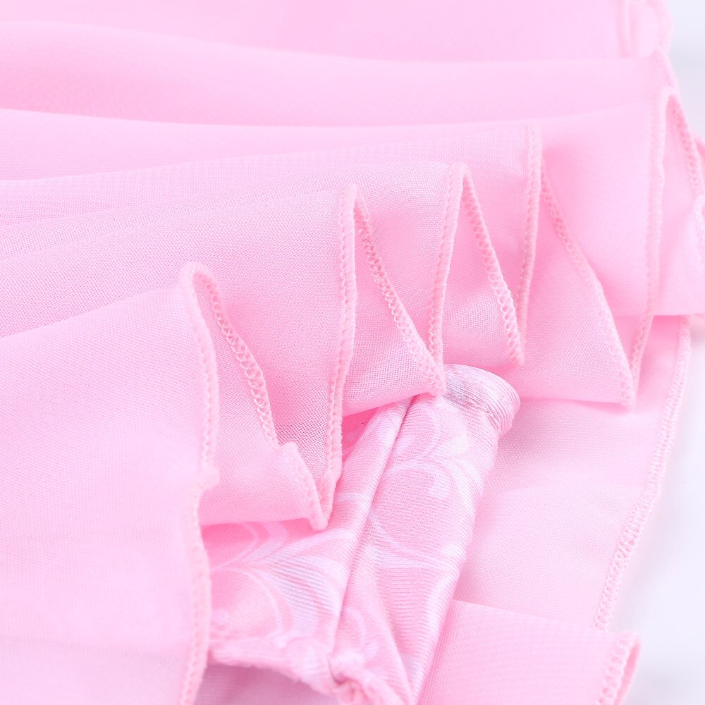 BAOHULU Pink Cotton Kids Tutu Dance Wear Mesh Crown Heart Ballet Leotard Gymnastics Costume for Girls Ballerina Dance Clothes